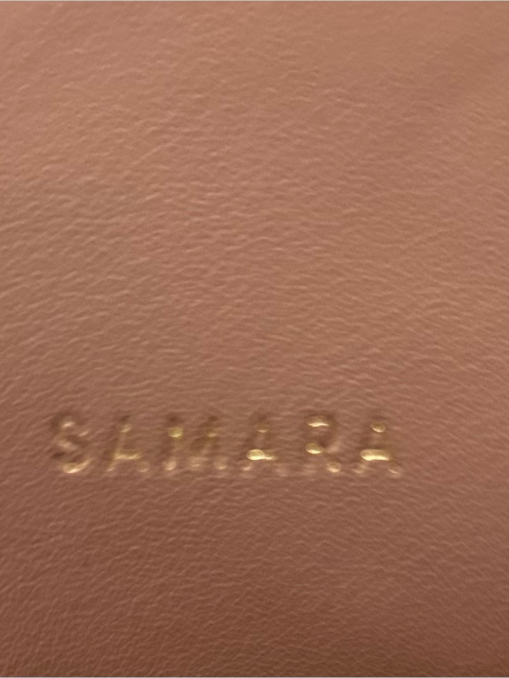 Samara blush pink vegan leather mini crossbody purse